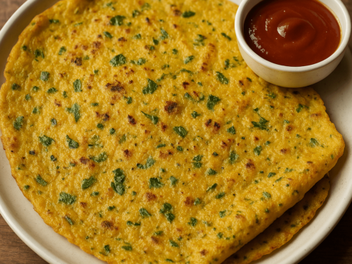Moong dal chilla